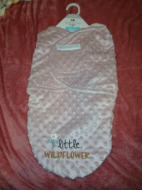 Petite La Mour for baby Pink 'Little Wildflower' Swaddle Sack